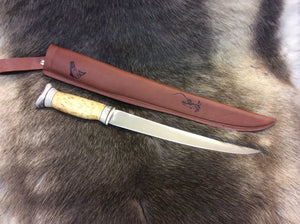 Wood Jewel Fillet Knife Big 23FPI - KnivesOfTheNorth.com