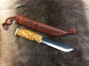 Wood Jewel 23KL Bear Leuku Knife - KnivesOfTheNorth.com