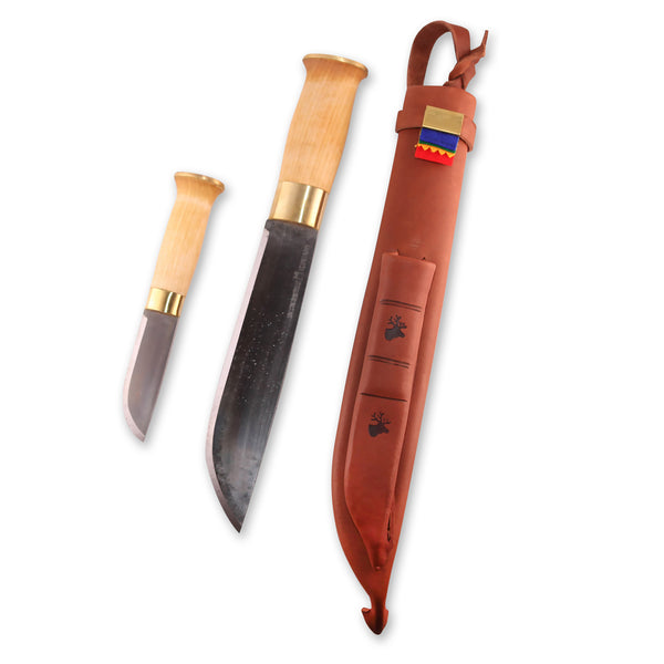 Stromeng Double Leuku Puukko Scandi Viking Knife from Norway