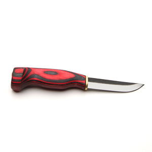 Wood Jewel Zebra Knife Red/Black 23Z95