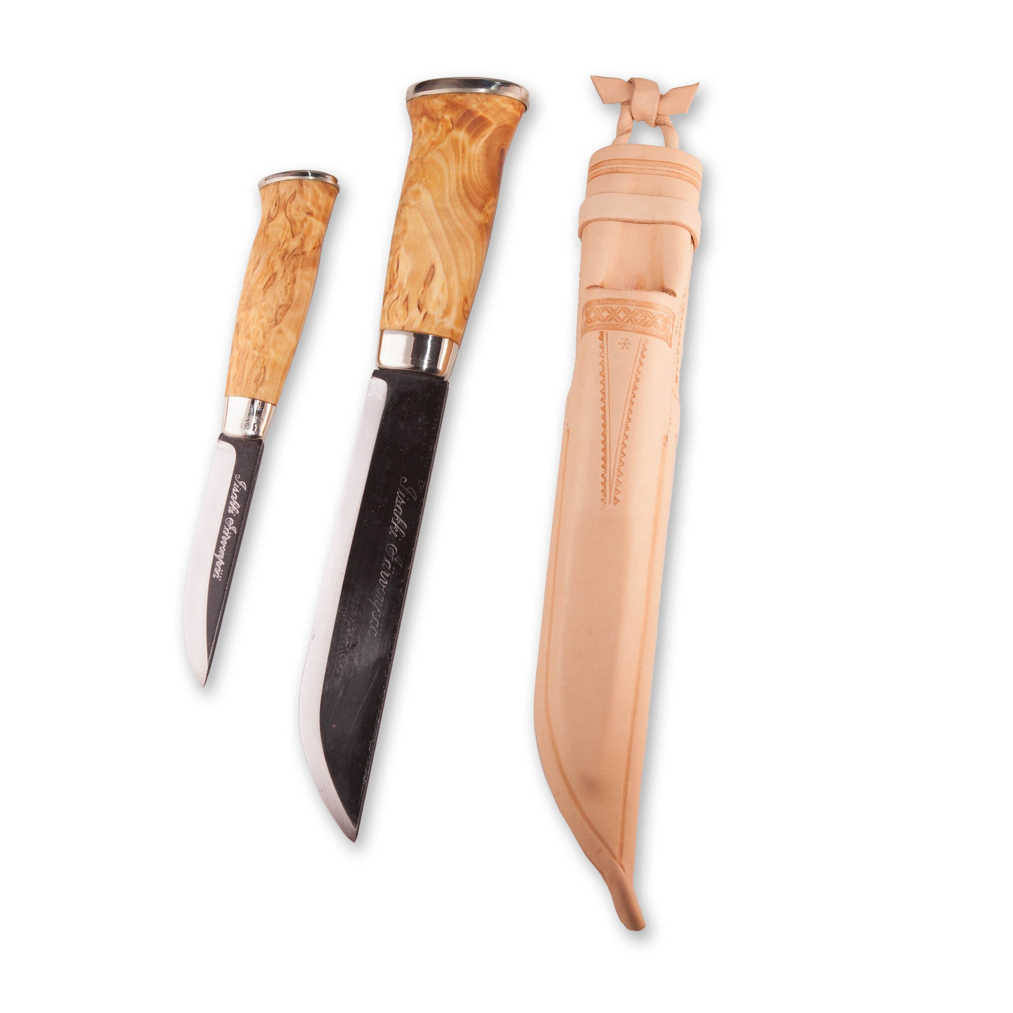 Järvenpää Puukko and Leuku Combination  Carbon Steel Knife