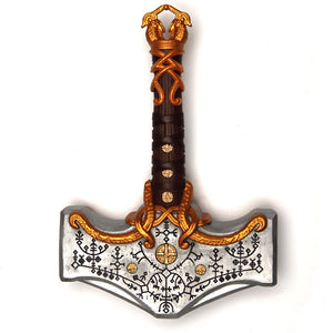 Ancient Smithy God of War Mjolnir Hammer Gold Version