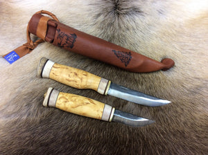 Wood Jewel 23K Double Puukko Knife Set - KnivesOfTheNorth.com