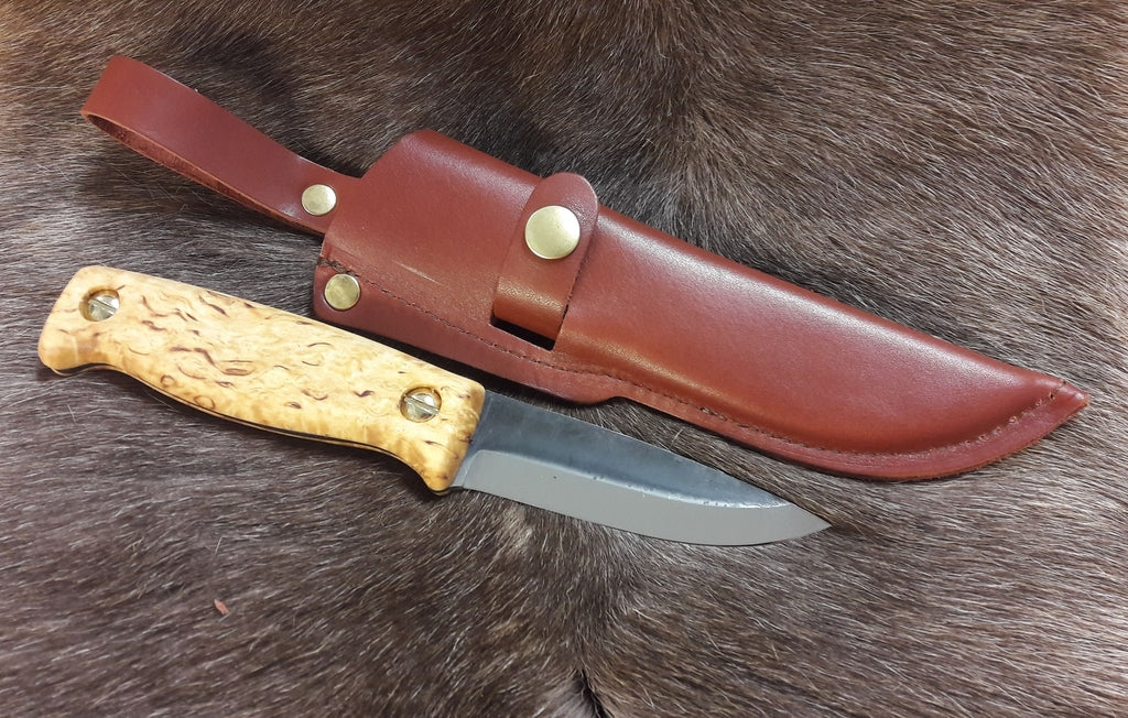 Pukari Wood Jewel 23PUK Pukari Knife Scandi Viking Hunting Knife Finland