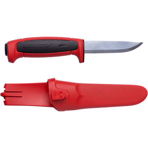 Mora Basic 511  Red/Black Knife M-12772 - KnivesOfTheNorth.com