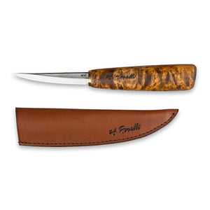 Roselli Carving Knife  Stained Curly Birch R112