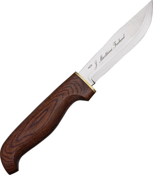 Marttiini Skinner Knife, Wooden Handle MN167012 - KnivesOfTheNorth.com
