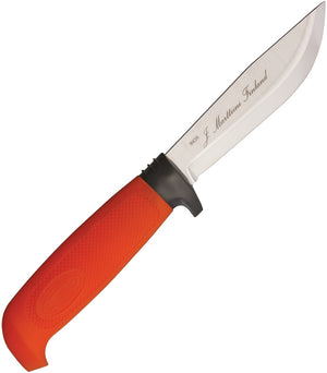 Marttiini Lynx Basic Skinner Knife, Orange Handle - KnivesOfTheNorth.com